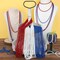 30-Pack 4th of July Beaded Necklaces – Patriotic Red, White & Blue Metallic Necklaces for Independence Day, Memorial Day, Parades, Party Favors, and Bulk Celebration Accessories